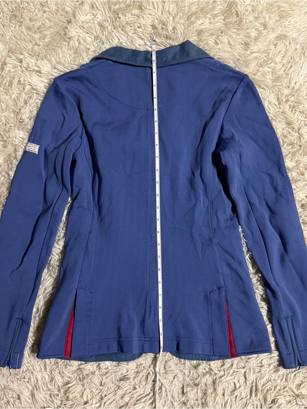 Women’s Size IT40 Blue Animo Louisiana Horseback Riding Show Coat. Good Cond. - Picture 7 of 8